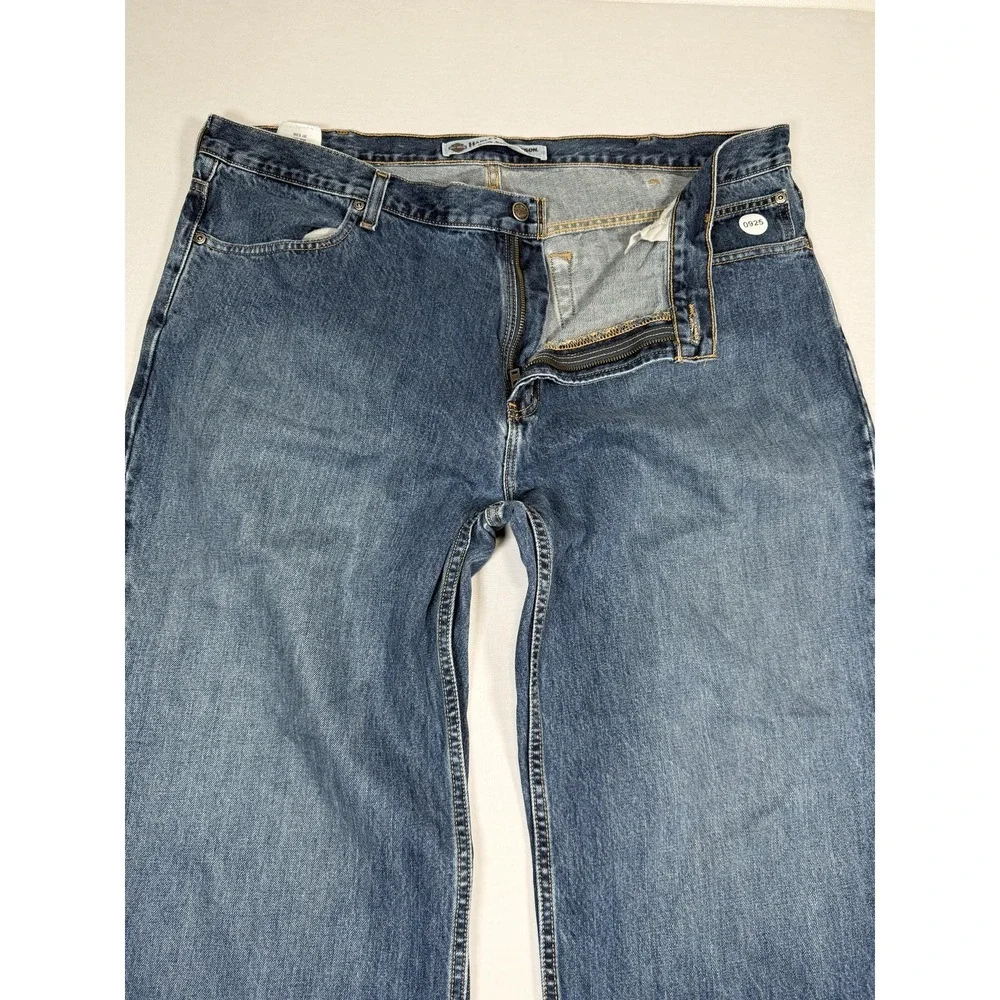 Harley-Davidson Jeans Mens 43x31 Blue Medium‎ Wash Straight Denim Motorcycle
